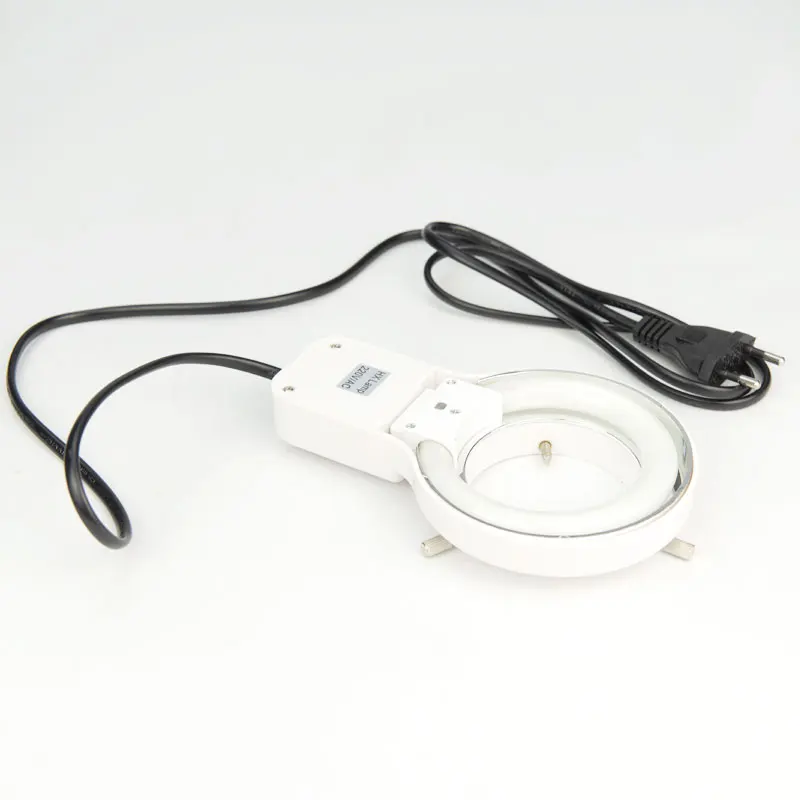 8W 110V / 220V Lampada ad anello fluorescente Illuminazione per microscopio Sorgente luminosa superiore 64mm per microscopio trinoculare binoculare