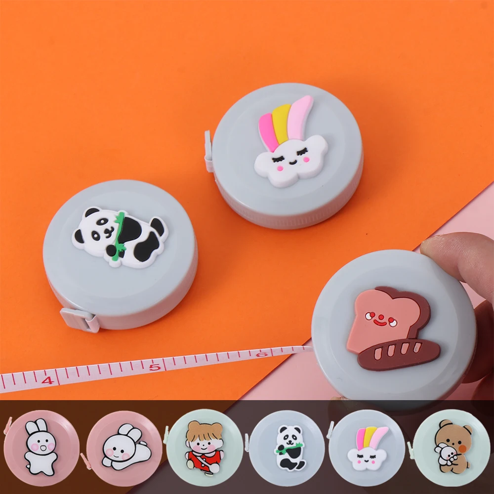 1.5 متر المحمولة قابل للسحب حاكم شريط صغير قياس الخياطة الجلود حاكم الأطفال الارتفاع حاكم سنتيمتر بوصة لفة الشريط #3