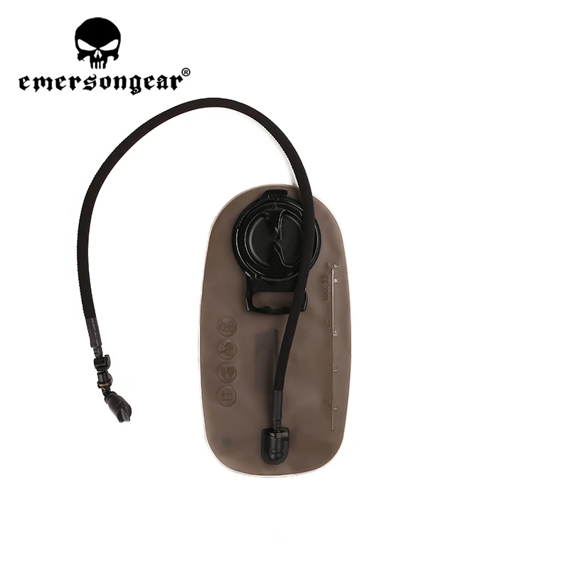 Emersongear Tactical TPU 2.5L Hydration Bladder Water Bag W Type Switch Faucet Poches Outdoor Traveling Hunting Hiking Trekking