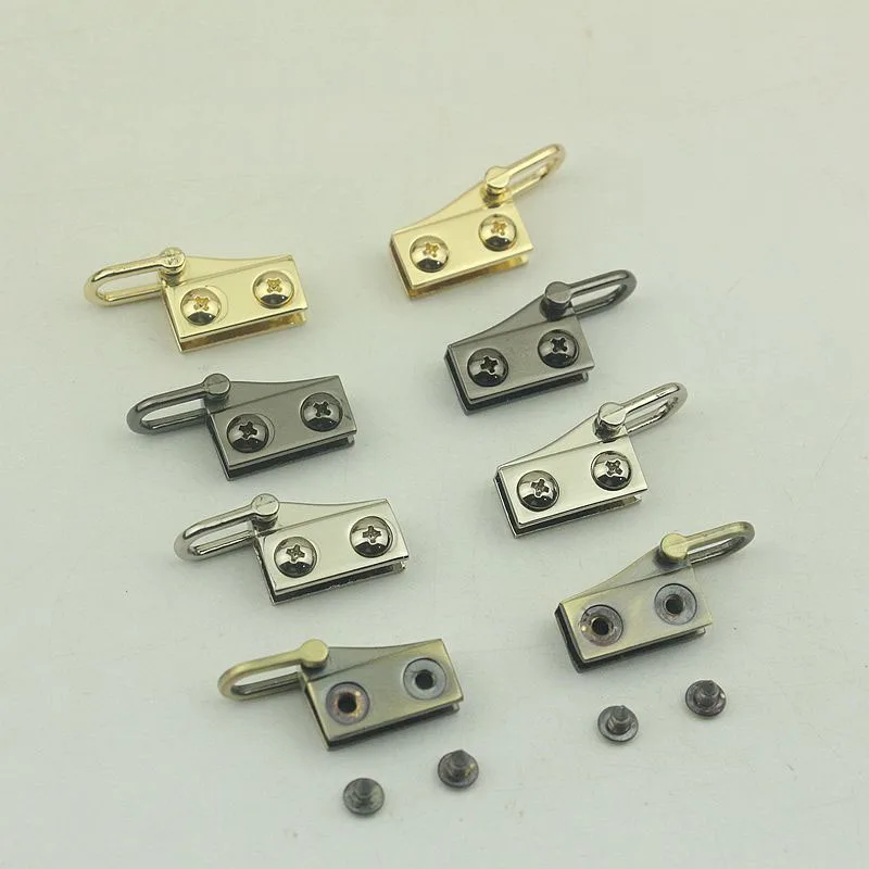 10pairs 20x10mm Bag Metal Ear Shoulder Strap Hanger Clip Buckles Side Clamp Hook DIY D Ring Sides Clip Luggage Accessory