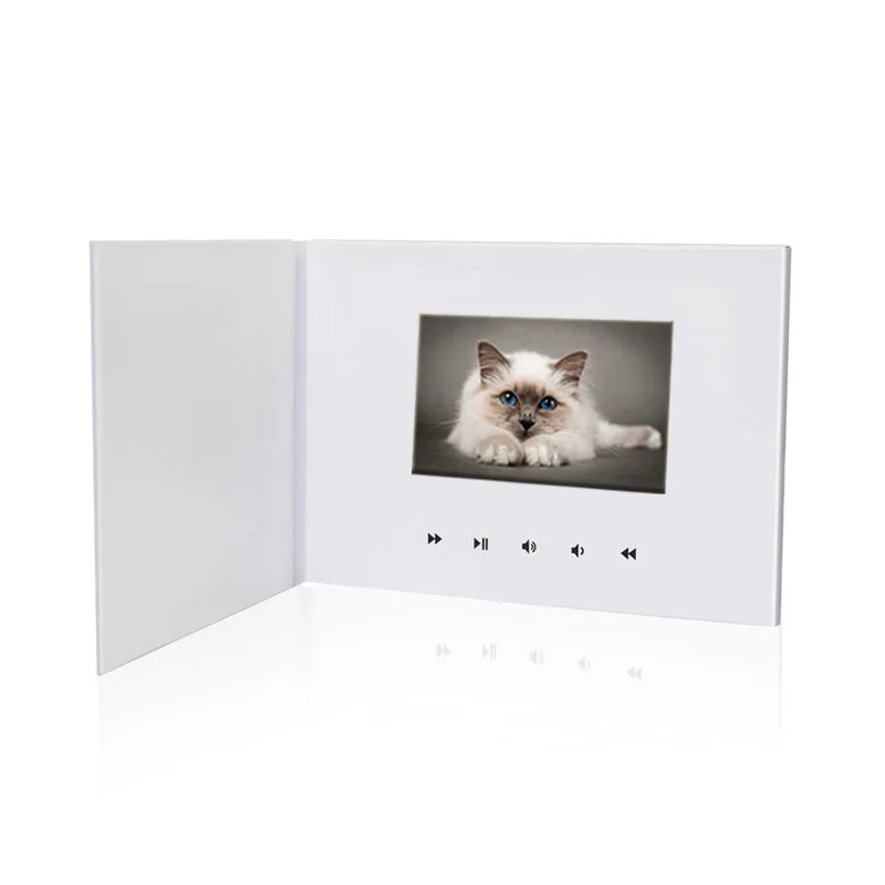 Chinese High Quality 5 Inch LCD Screen Video Greeting Card With Function Buttons For Business