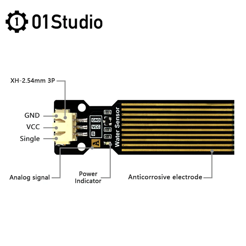 01Studio Water Level Sensor Module pyBoard MicroPython Programming Development Board