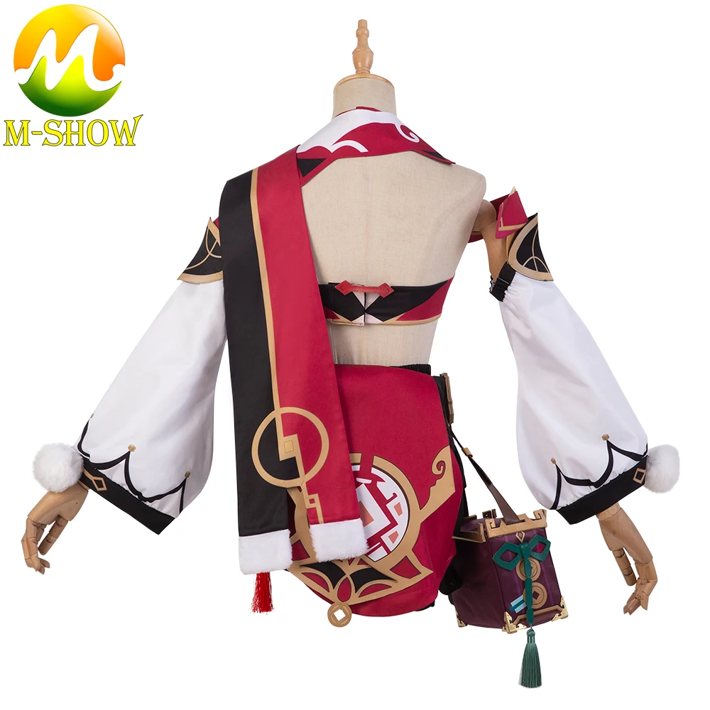 

Game Genshin Impact Yanfei Cosplay Costume Hat Sexy Dress Full Set Yanfei Game Suit Halloween Fancy Suit for Adult Women Outfits