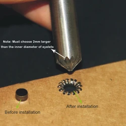 4mm-12mm Cracking of Eyelet Punch Tool. Eyelets Installation Tool Button Mold Clothing & Accessories 1pc Eyelet Tool