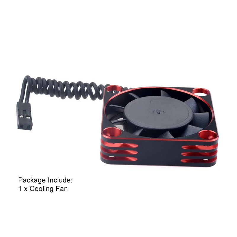 Rocket Metal 8.5V 16000RPM High Rotation Speed Cooling Fan for 4068 Brushless Motor ESC 1/10 1/8 RC Car Accessories Parts