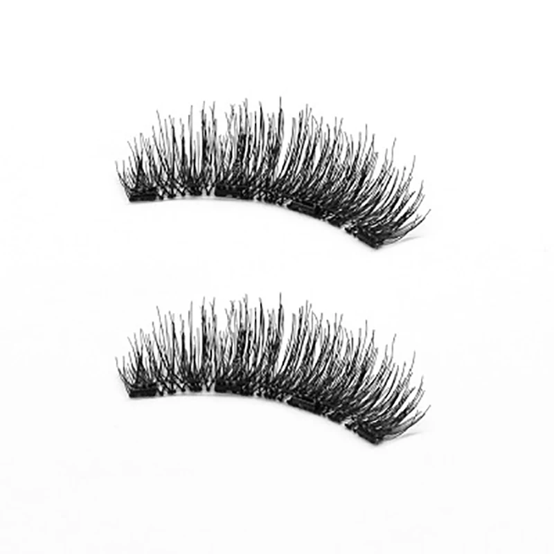 New Four-magnet False Eyelashes, Glue-free, Natural 3D Magnet Eyelashes