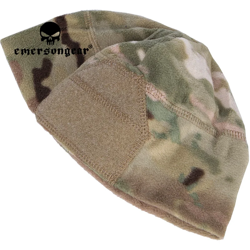 EMERSONGEAR Tactical Fleece Cap with Hoop And Loop Surface Winter Baseball Sport Warm Cape Street Business Beanie Knit Hats Men