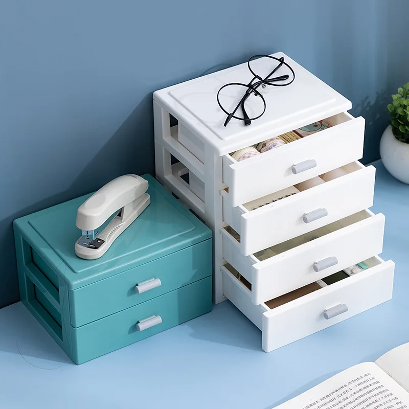 Multi-layer Storage Box Desktop Rack Office Drawer Storage Box Desktop Sundries Organizer Boxes Jewelry Cosmetic Organizer Boxes