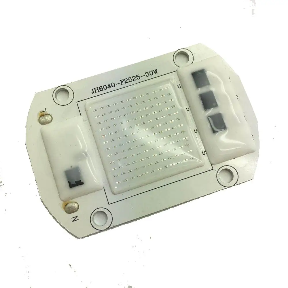 Full Spectrum COB LED Chip Lâmpada, holofotes, não precisa de drivers, 110V, 220V, 20W, 30W, 50W, 3000K, 6000K, 2pcs por saco