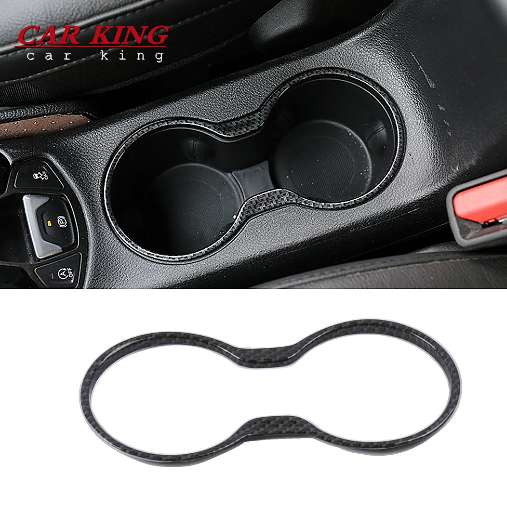 

ABS Carbon Water Cup Bottle Frame Holder Organizer Car Interior Glass Shelf Container Accessories For Jeep Compass 2017 -2020