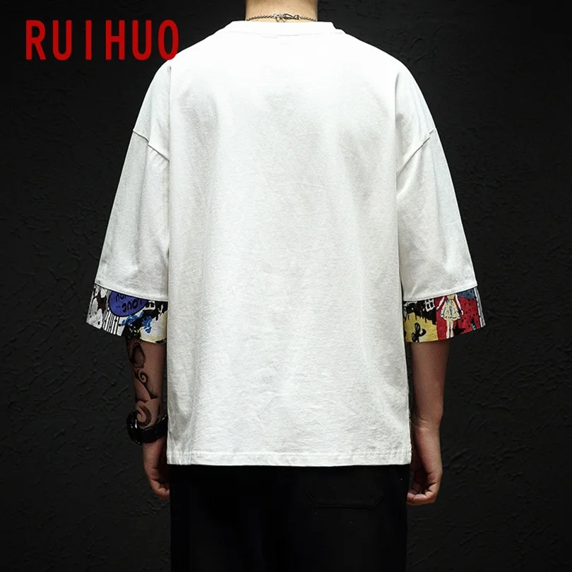 Half Sleeve Linen Cotton T Shirt For Men Clothing Harajuku Tee Shirt Summer Streetwear Hip Hop 5XL 2024 Summer New Arrivals