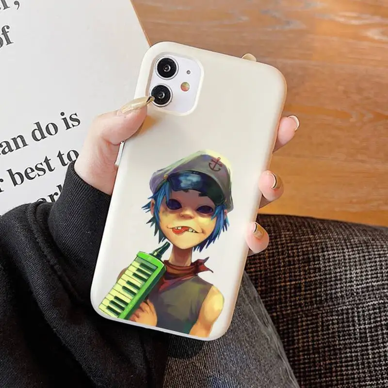 Gorillaz Phone Case Soft Solid Color for iPhone 11 12 13 mini pro XS MAX 8 7 6 6S Plus X XR