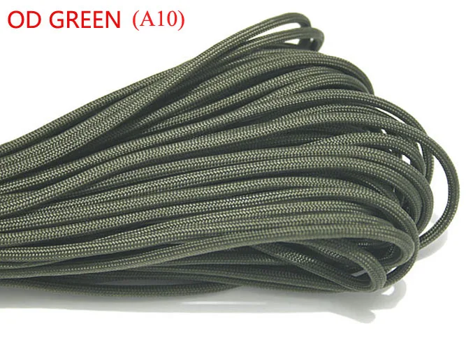 1 Stück 550 Paracord Fallschirmschnur Lanyard Mil Spec Typ III 7 Strang Kern 100 FT 27 Farben zum Klettern Camping Schnalle Armband
