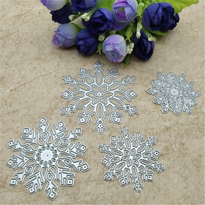 4pc/set snowflake Frame Metal Cutting Dies For DIY Scrapbooking Album Embossing Paper Cards Decorative Crafts