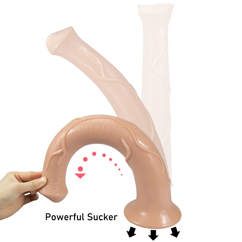 40*6CM Oversized Realistic Horse Dildos Soft Anal Plug Simulation Horse Penis Erotic Phallus Dick Sex Toy for Women Masturbation