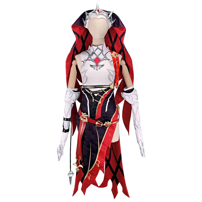 Game Genshin Impact Cosplay Costumes Thorny Benevolence Rosaria Cosplay Costume Uniforms White Suits Dresses Clothes Wears