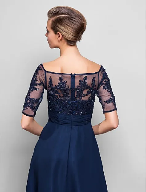 Jurken Nieuwe Mode 2016 Sexy Vestidos De Fiesta Toevallige Korte Jurk Mouwen Party Lace Lange Moeder Van De Bruid jurken