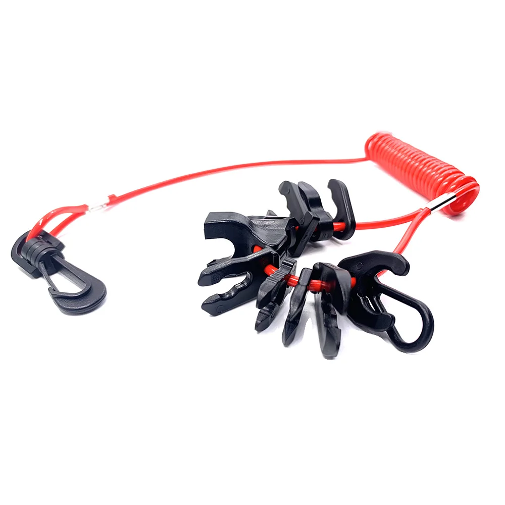 

Universal Marine Boat Motor Safety Kill Switch Keys Lanyard Set for JO EVI MER YAM SUZ TO HO