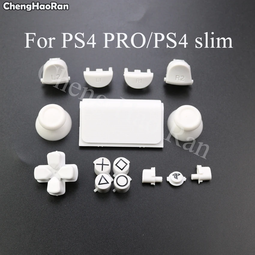 Chenghaئران ل PS4 برو سليم تحكم JDS-040 JDM-040 مجموعة كاملة المقود Dpad R1 L1 R2 L2 اتجاه مفتاح ABXY أزرار