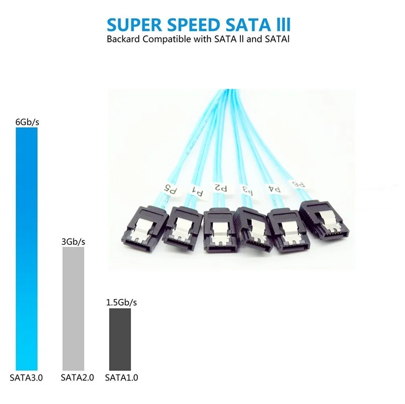 HD Serial SATA  P SATA 3 III 6GB / s Data Black cable