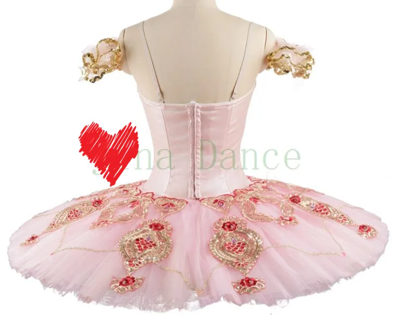 ballet tutu professional tutu pancake tutu classical ballet  ballerina tutu pink flower Flower Girl Variation - Don Quixote