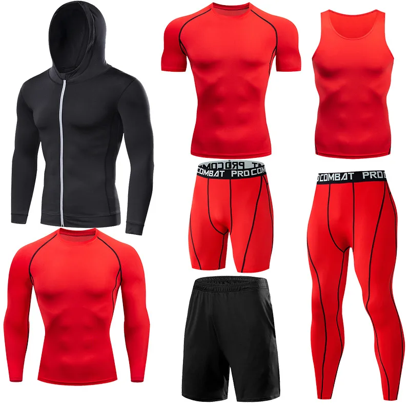 Herren-Lauf-Kompressions-T-Shirts, schnell trocknend, Fußballtrikot, Fitness, eng, Sportbekleidung, Fitnessstudio, Sport, kurzärmeliges Hemd, atmungsaktiv – Detail 30