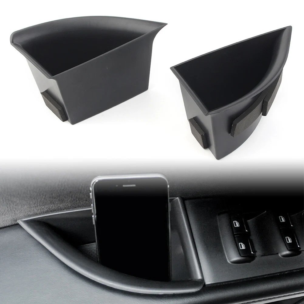 

2PCS Car Front Door Handle Armrest Storage Box Organizer Container Holder For Lincoln MKX 2016-2018 Left Drive