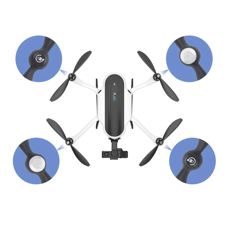 GoPro Karma 드론용 교체 프로펠러 소품 4/8 개, 자동 잠금 블레이드, 교체 나사 팬 액세서리, 예비 부품