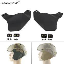 VULPO Paintball Airsoft casco copertura laterale casco tattico due coperture di protezione dell'orecchio per accessori per casco ACH FAST MICH