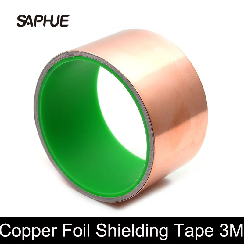 Guitar Pickup Copper Foil Shielding Tape, Conductive Adhesive, Low Impedance, 50mm Wide, 3 M