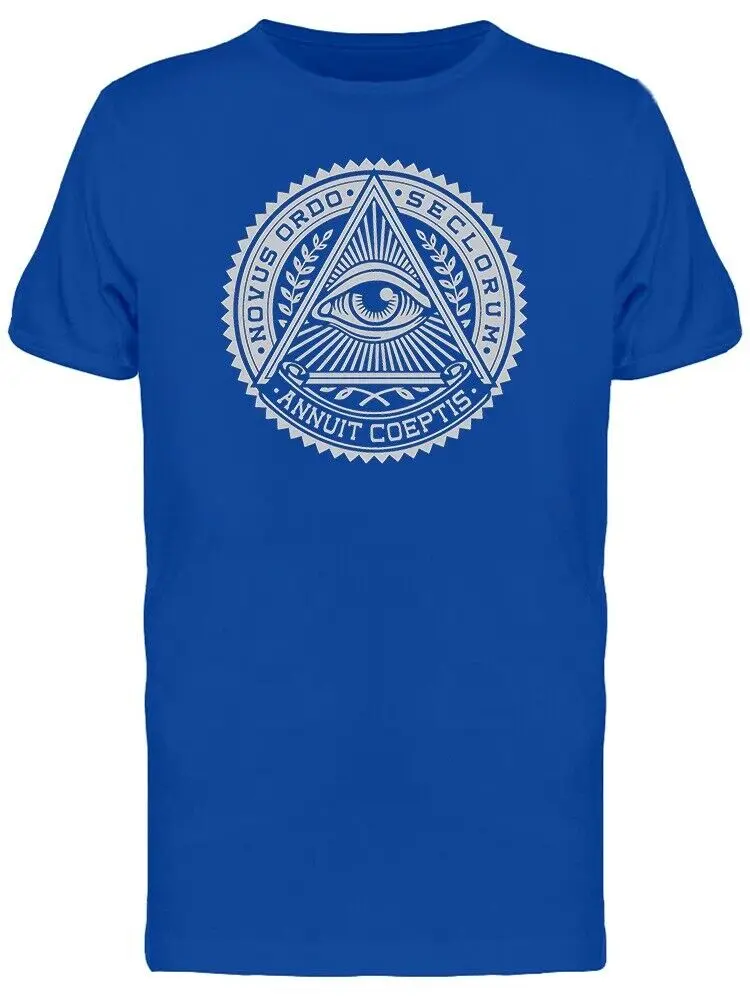 Novus Ordo Seclorum. All Seeing Eye T-Shirt. Summer Cotton Short Sleeve O-Neck Mens T Shirt New S-3XL