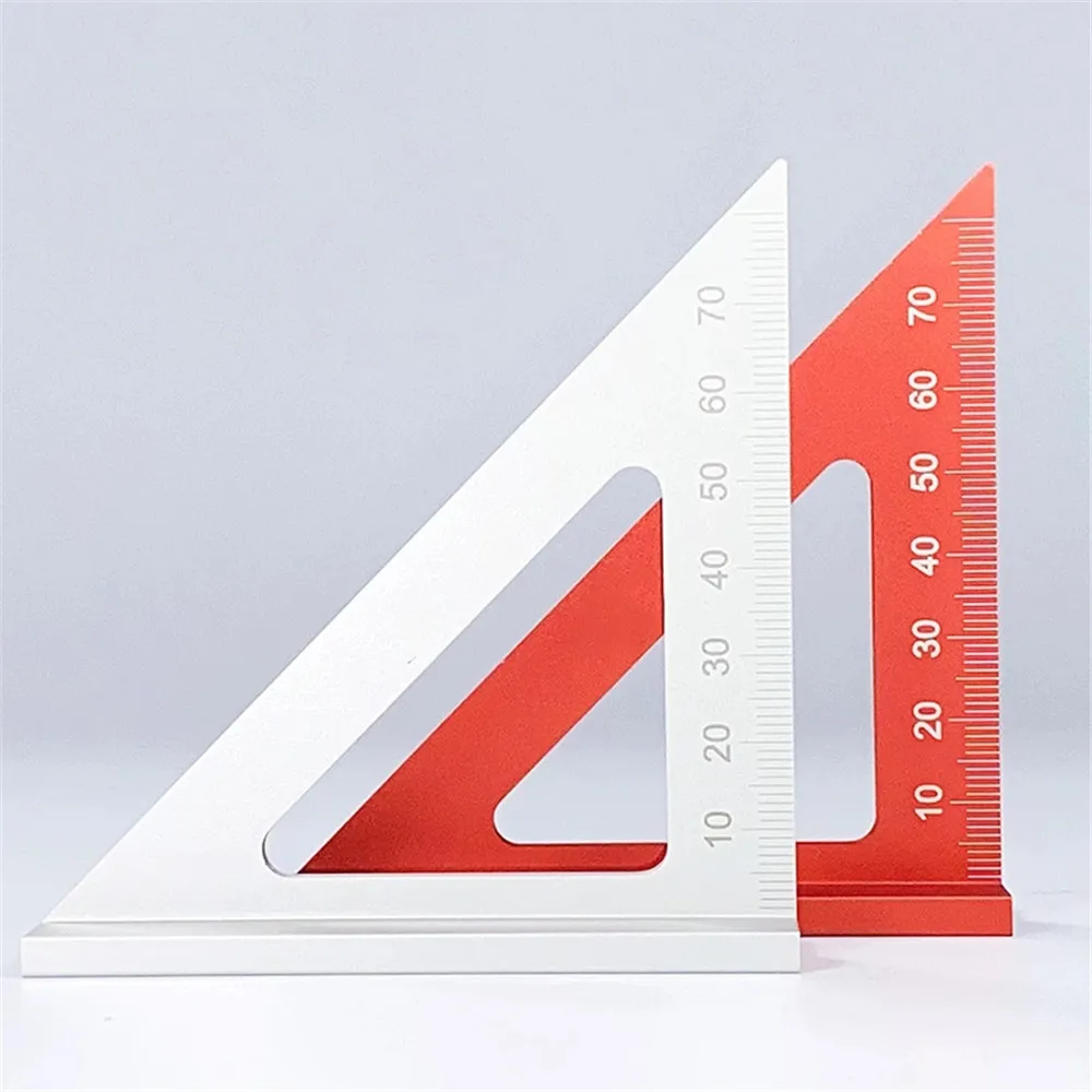 45/90 Graden Aluminium Hoge Precisie Driehoek Heerser Vierkante Layout Mijter Meten Schrijvende Heerser Houtbewerking Tool