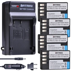 Batmax D-Li109  D li109 Battery akku +Digital Car Charger For Pentax K-R K-2 KR K2 KR K30 K50 K-30 K-50 K500 K-500