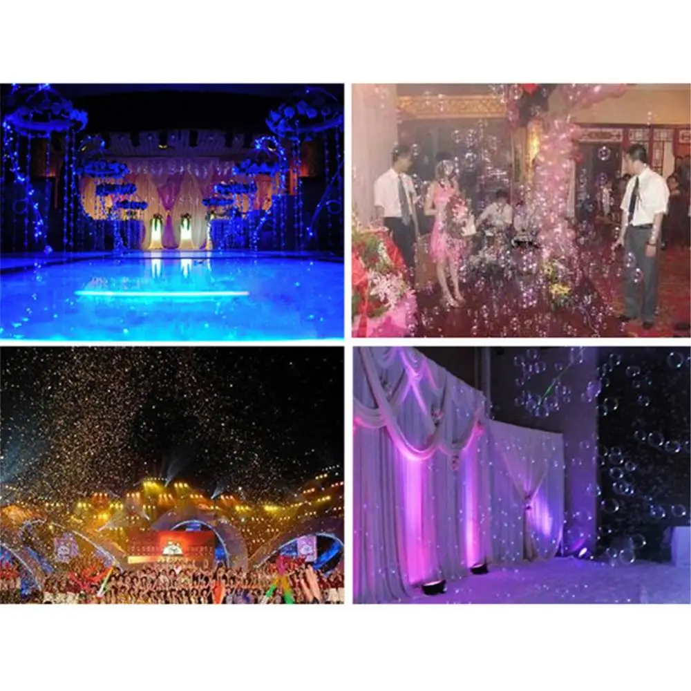 Bubble Machine  60W 0.75L Small  Remote Control  Bubble Machine Automatic Romantic Effect Light for Wedding Parties Festivals