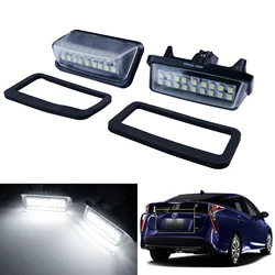 Set White LED License Plate Light Lamps For Toyota Prius XW50 Prime ZVW35 2016+