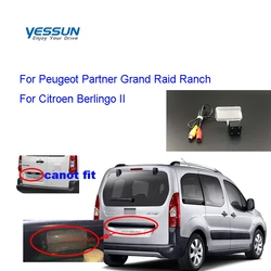 Car Rear View Camera For Peugeot Partner Grand Raid Ranch Citroen Berlingo II 4 LED Night Vision camera 170 Degree HD camera