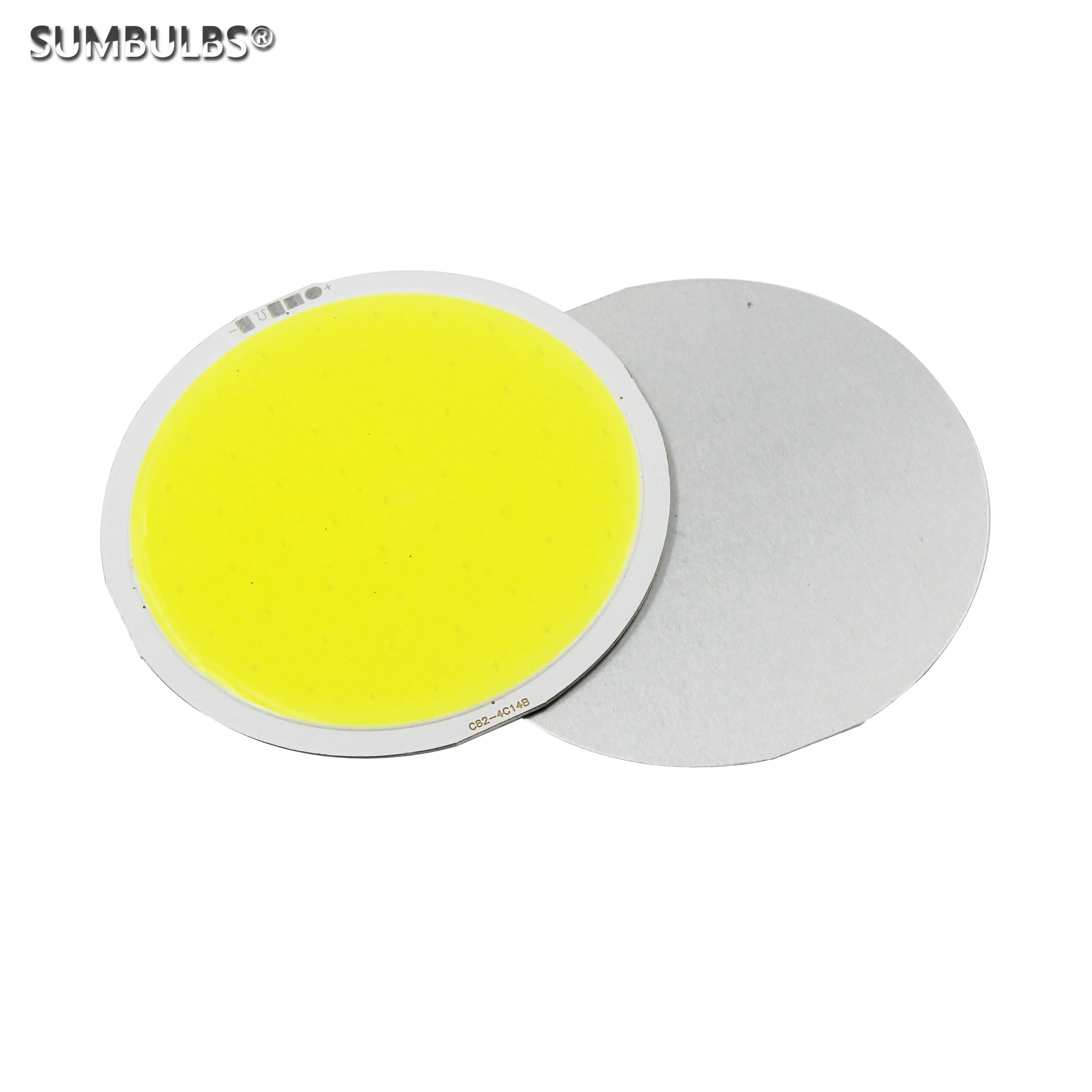 12V 14V DC 82mm Round LED Panel COB Chip on Board Cold White 8w Bulb Module Light Emitting Diode