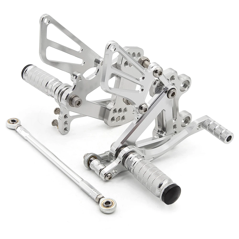 Motorcycle Adjustable Rearset Footrests Footpegs Foot Rests Pegs Rear Pedals For Kawasaki ZX7R 1996-2003 2002 2001 2000 1999