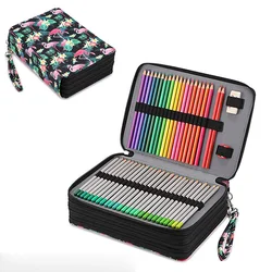 Trousse à crayons d'école pour filles et garçons, 200 emplacements, sac à crayons de grande capacité, boîte à cartouches, porte-crayons, papeterie, pochette