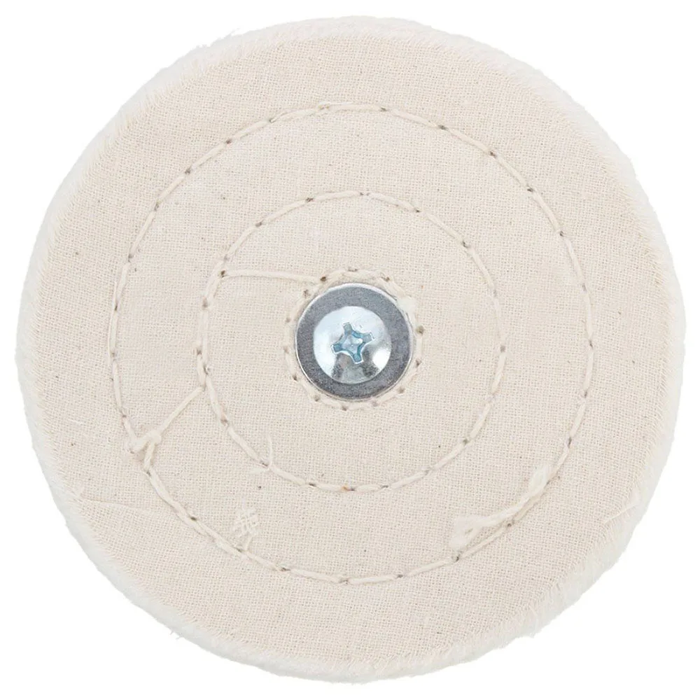 1pcs 4 inch Cotton Buffing Wheel T-type White Cloth Wheel For Gold Silver Jewelry Mirror Polishing Wheel Polishing Tool