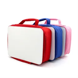 sublimation blank lunch box bag cloth bag lunch bag picnic bag camping bag heat transfer printing DIY blank consumables 4pcs/lot