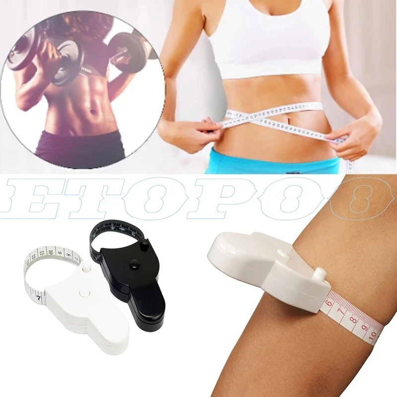 Self-tightening Body Measuring Tape Ruler 150cm/60inch Accurate Fitness Caliper Measuring Body Tape Measure