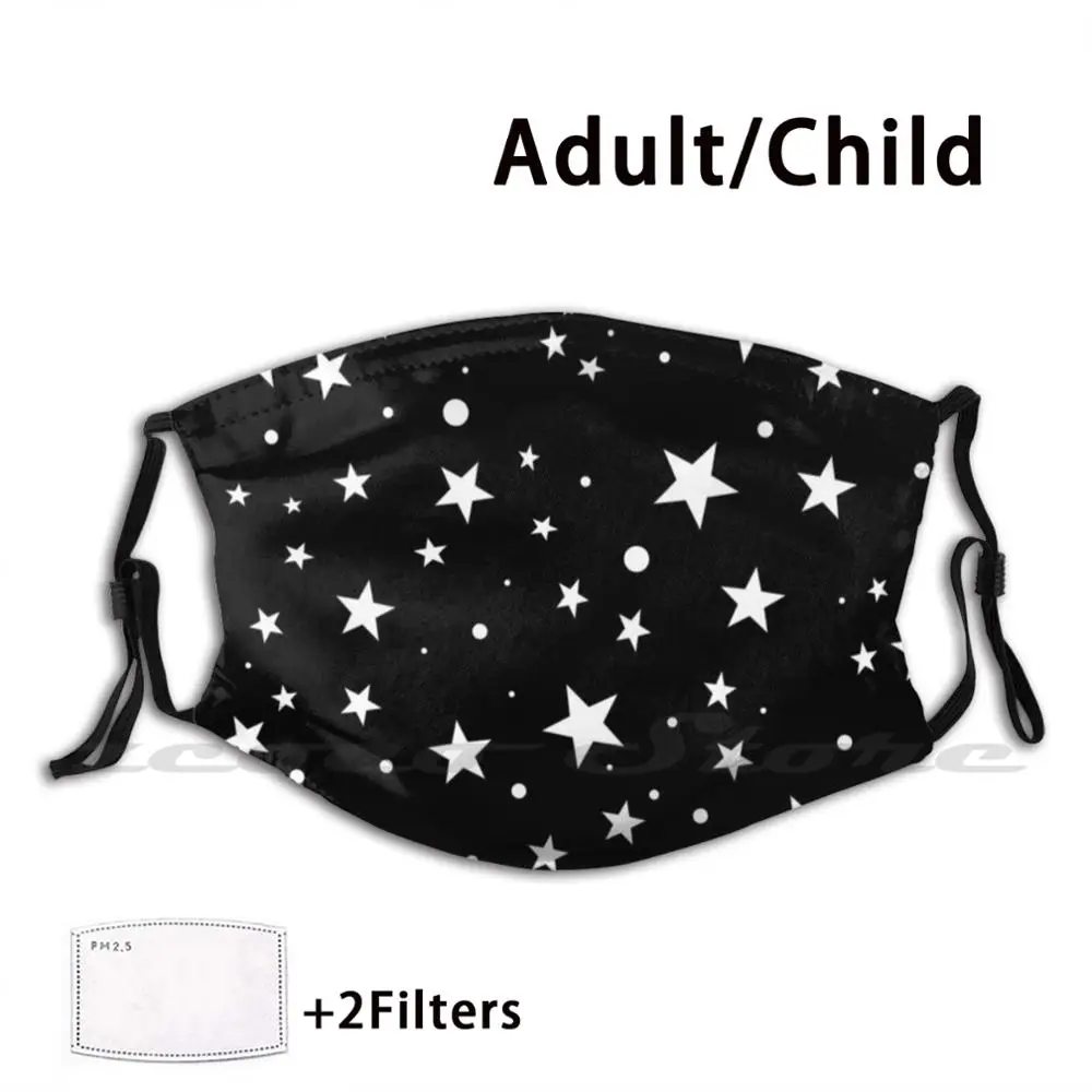 

Abstract Starry Sky Reach For The Stars Custom Pattern Washable Filter Pm2.5 Adult Kids Mask Reach For The Stars Stars Starry