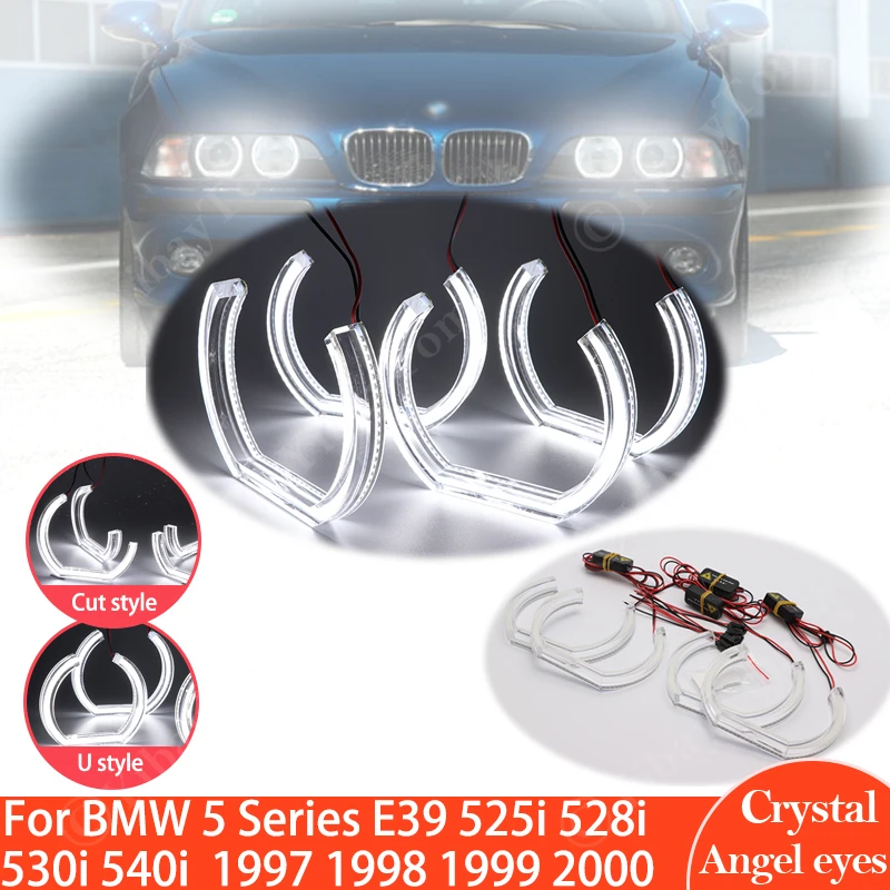 

DTM Style Crystal LED Angel Eyes Halo Rings Light For BMW 5 Series E39 540i 528i 525i 530i 1997 1998 1999 2000 Car Accessories