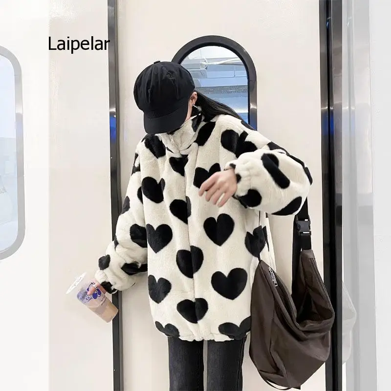 Cashmere Coat Men's and Women's Lovers Love Lamb Wool Autumn and Winter Loose Cotton 2021 New Women's Clothing