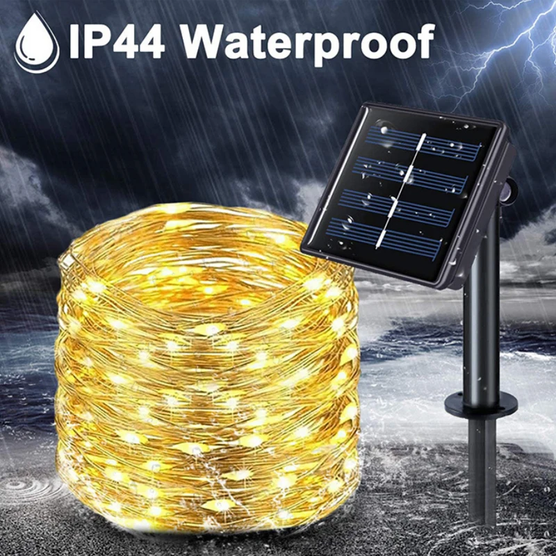 Solar LED lamp string, solar outdoor festival string lamp, Festival Christmas party waterproof color lamp