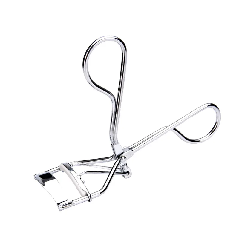 1PC Silver White Curl Eyelash Curler Stainless Steel Eyelash Cosmetic Makeup Eyelash Curler Curling Eyelashes Tool