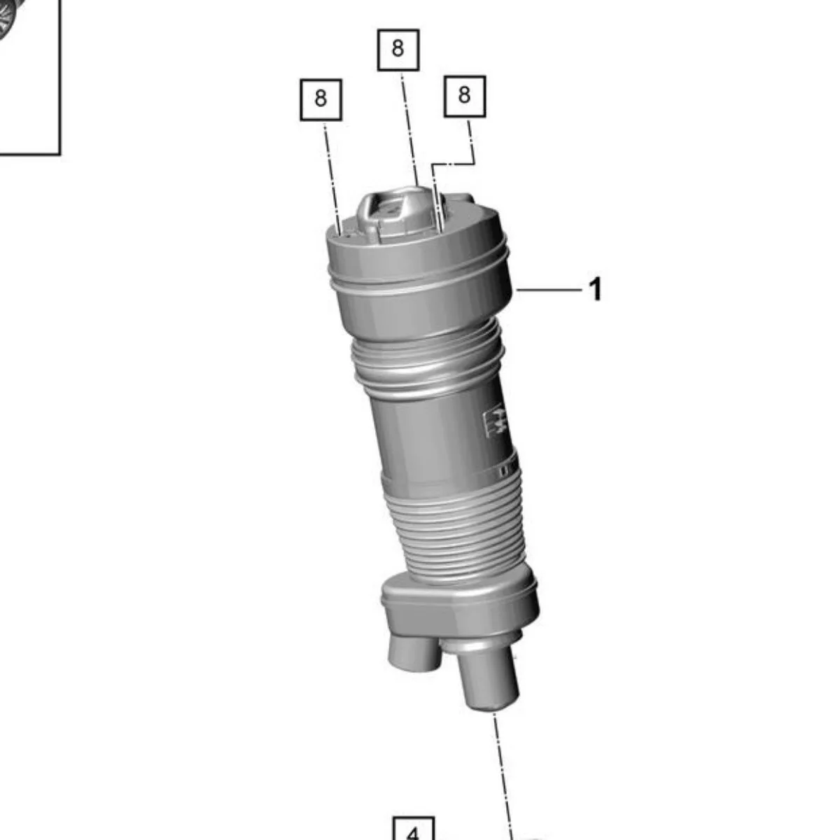 New Front Right For 9YA PORSCHE CAYENNE 2018-2021 Air Suspension Shock Strut 9Y0616040B