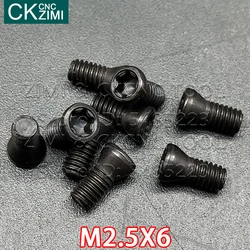 M2.5*6 mm M2.5X6 Screw CNC Insert Torx Screw for Replaces Carbide Insert CNC Lathe Tool Cutter Toolholder Accessories Lathe Tool