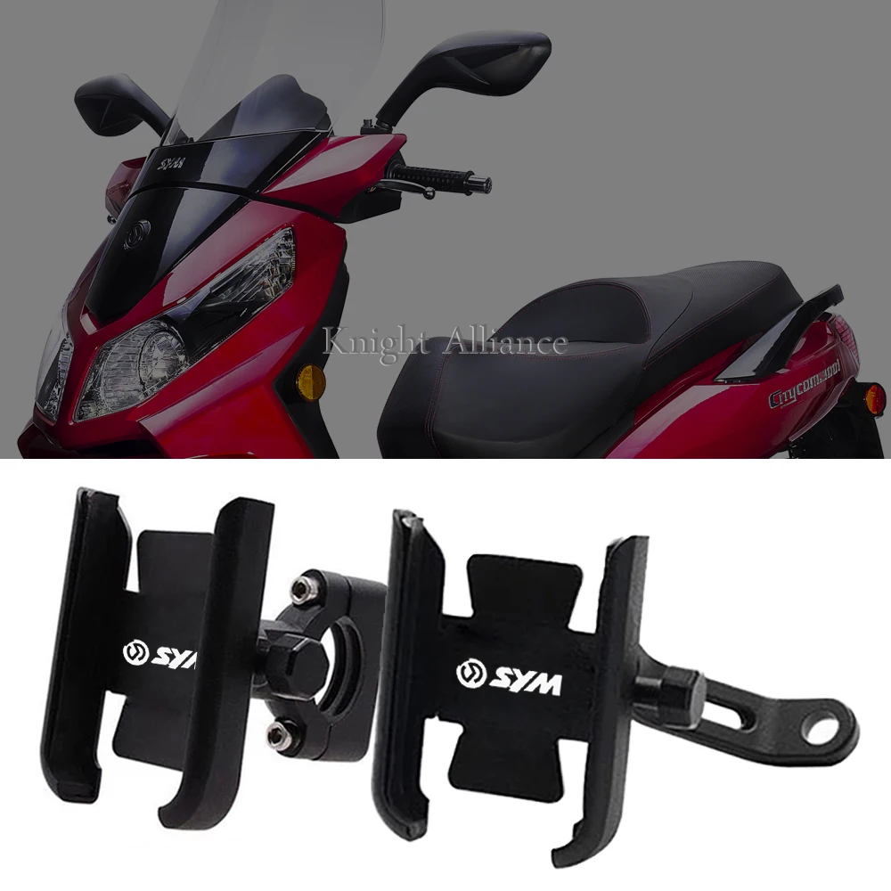 

For SYM CRUISYM 125 180 300 GTS 250i 300i MAXSYM 400 600 JET 14 125 Motorcycle Accessories Handlebar GPS Phone Holder Bracket